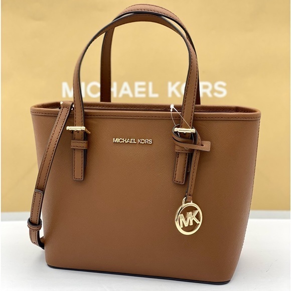 Michael Kors Jet Set Small XS Carryall Convertible Tote Crossbody - Picture 1 of 11
